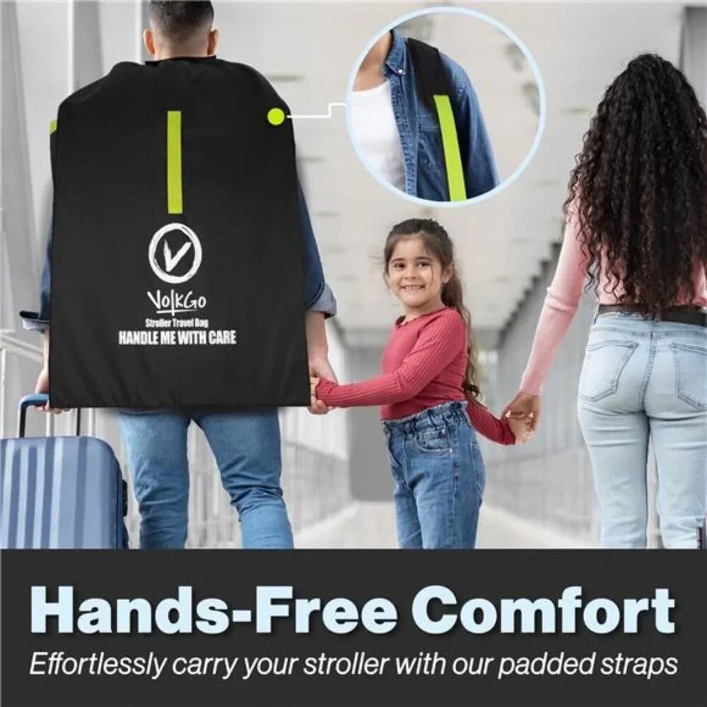 Large Stroller Travel Bag Airplane Cover Gate Check Baby Jogger Umbrella Carrier